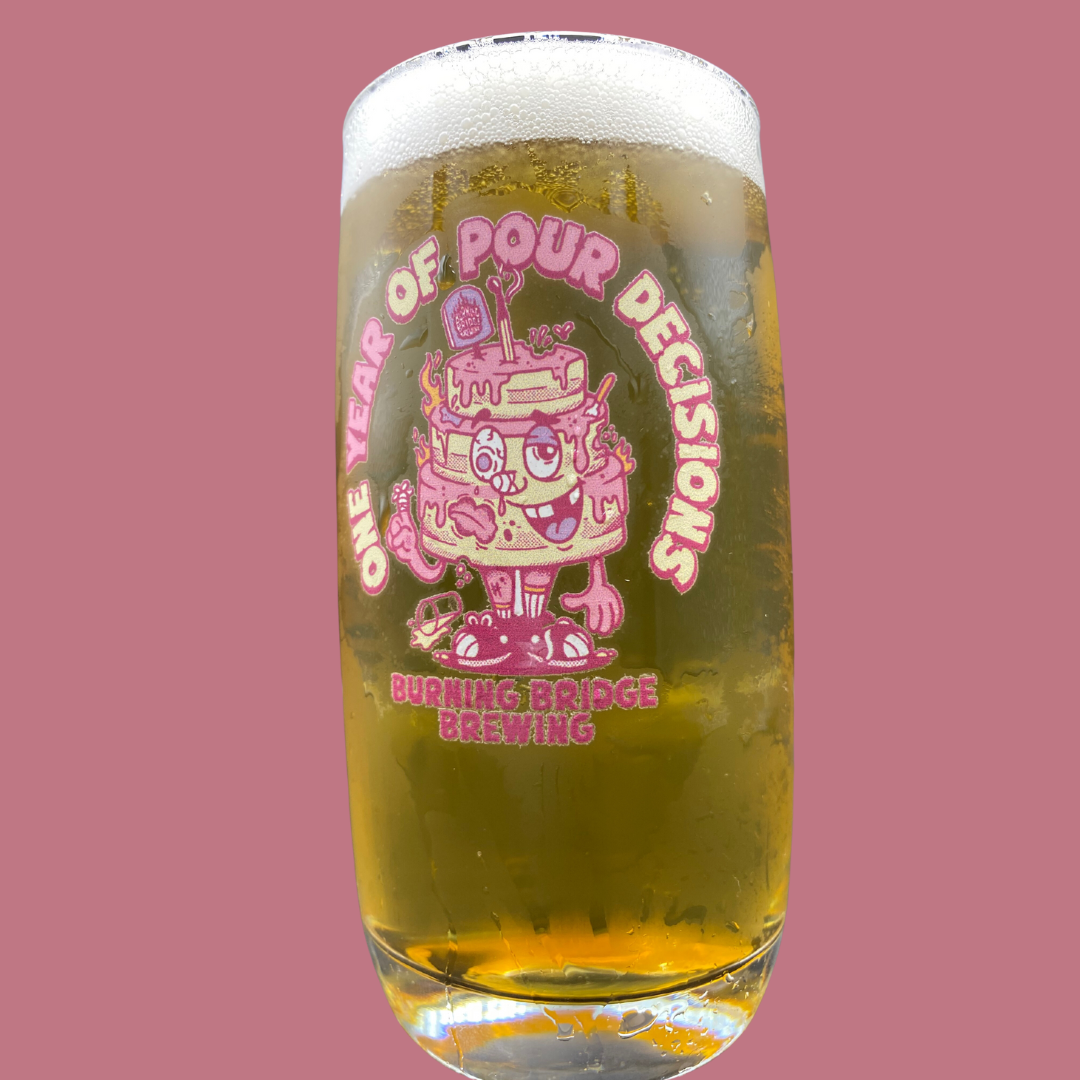One Year Of Pour Decisions Anniversary Glassware