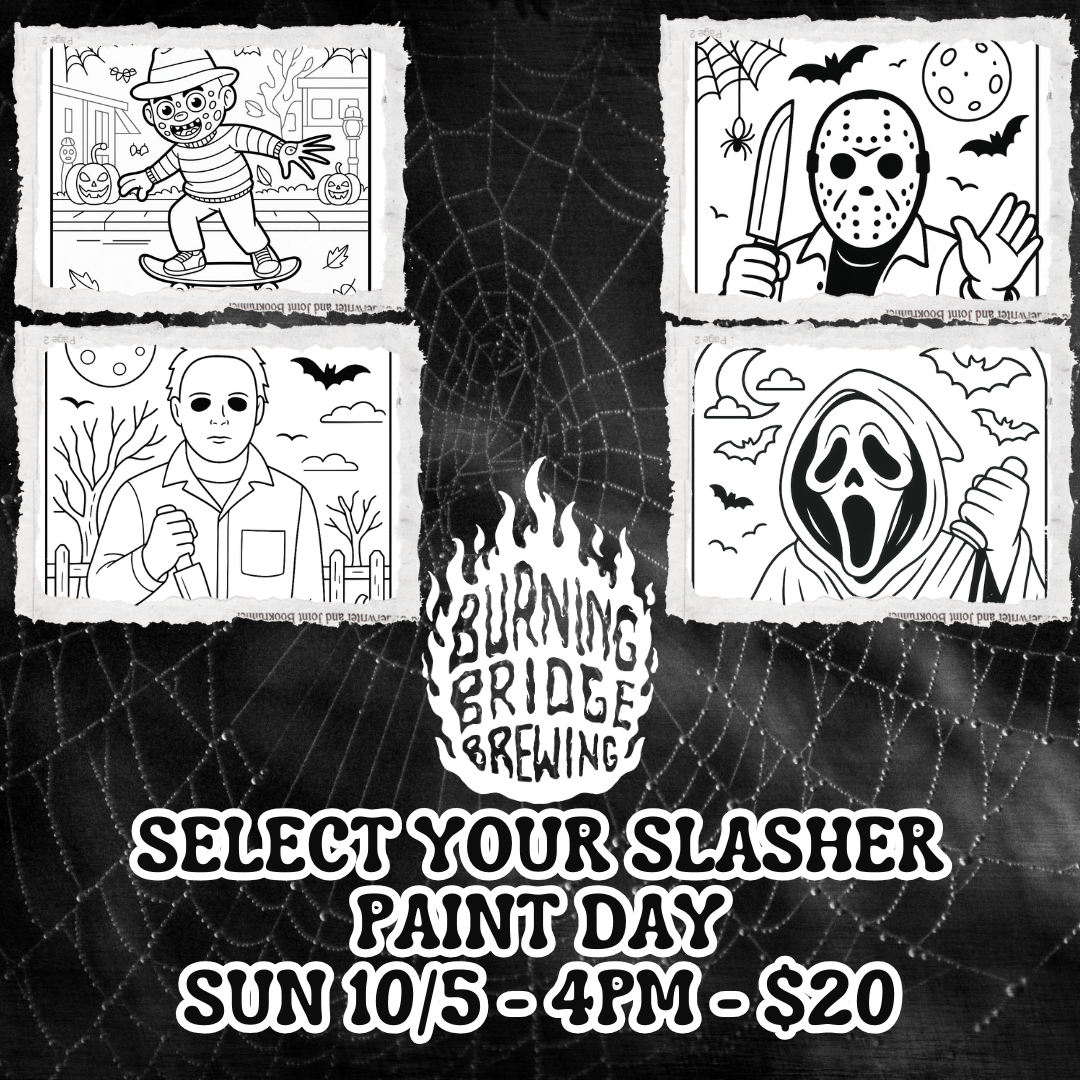 Select Your Slasher – Paint and Sip